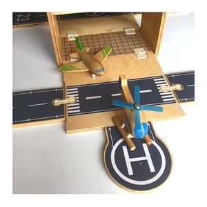 •Diggin wooden Box set ‚Planes‘ rare pretend play•